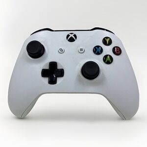 Microsoft Xbox One Wireless Controller 1708 White Back Doesn't Close, Parts Only